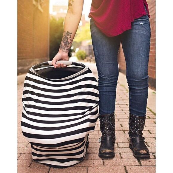 Itzy Ritzy Mom Boss® 4-In-1 Multi-Use Nursing Cover And Scarf NEW - Picture 4 of 6